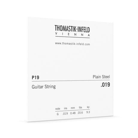 Thomastik-Infeld P19 corda per chitarre elettriche .019, acciaio rivestito in ottone lucido
