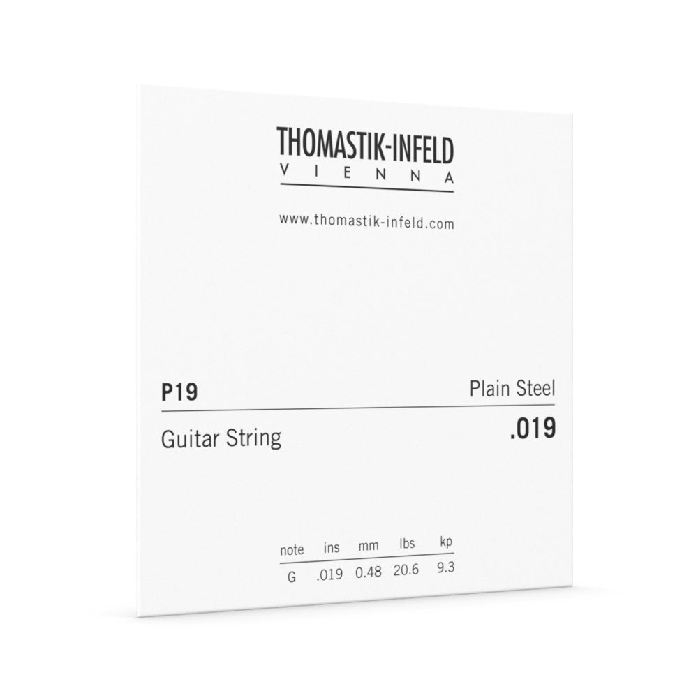 Thomastik-Infeld P19 corda per chitarre elettriche .019, acciaio rivestito in ottone lucido