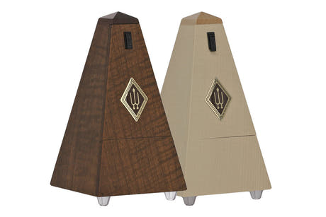 Metronomo a piramide Wittner 130 anni, noce opaco, 814ML, edizione limitata