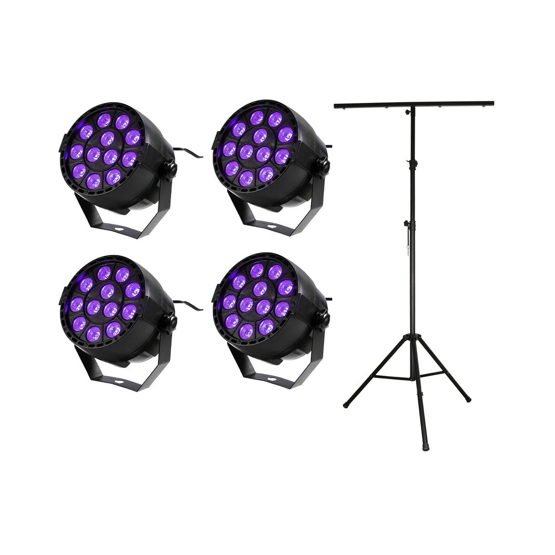 UV LED Spot (12x2W) & Perfex Supporto luci