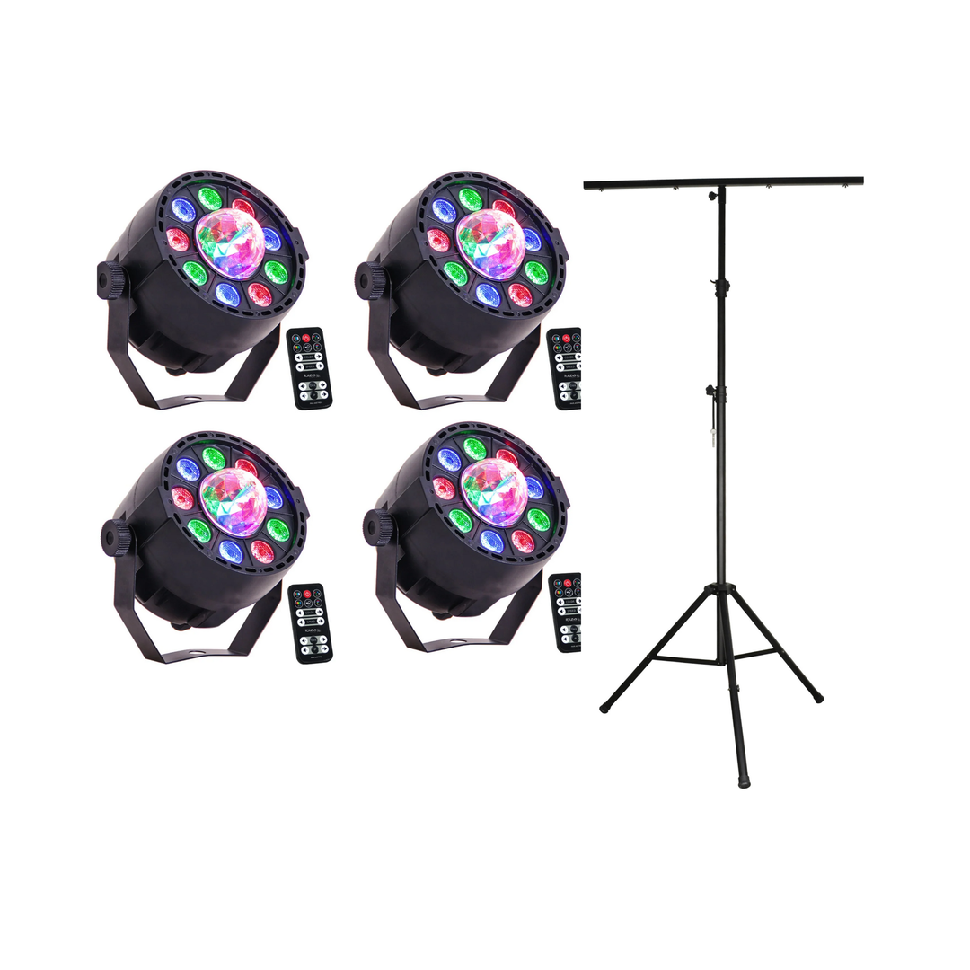LED PAR-ASTRO 2-in-1 Luci da discoteca & Perfex Supporto luci
