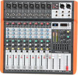 Ibiza 8-channel Mixer w. USB and Bluetooth