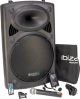 Ibiza Altoparlante Portatile con 15" Basso (Nero, 800W)