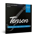 Tenson corde per ukulele in nylon nero, soprano e concerto