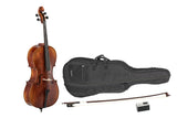 GEWA Sonata Europa Deluxe violoncello 4/4, configurato, massaranduba, custodia