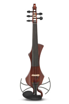 GEWA Novita 3.0 violino elettrico, 5 corde, rosso bruno