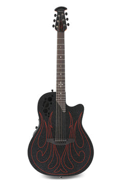 Ovation Elite Gus G. Signature Super Shallow 1868-GUS-G, Black Satinato