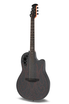 Ovation Elite Gus G. Signature Super Shallow 1868-GUS-G, Black Satinato