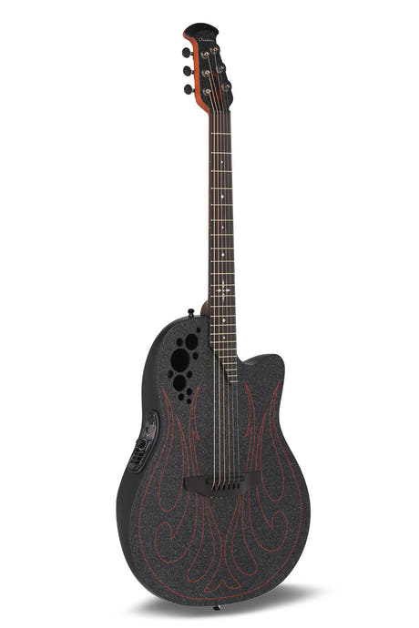 Ovation Elite Gus G. Signature Super Shallow 1868-GUS-G, Black Satinato