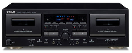 TEAC W-1200 Lettore Doppia Cassetta (Nero)