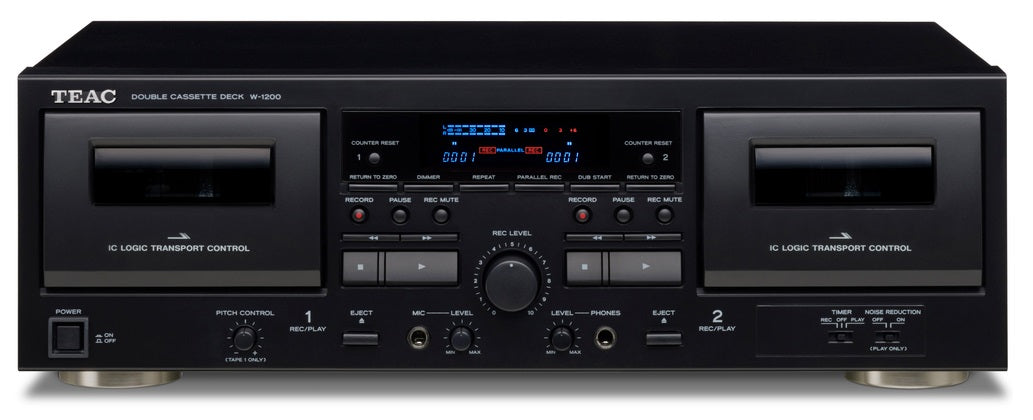 TEAC W-1200 Lettore Doppia Cassetta (Nero)