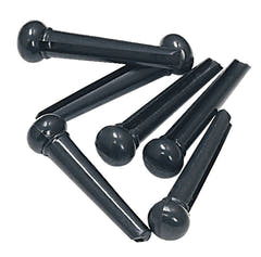 GEWA pioli per ponticello in plastica nera senza punto, 6 pz.