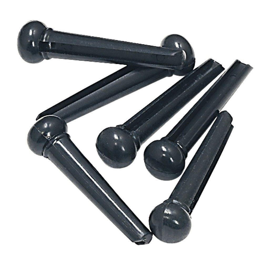 GEWA pioli per ponticello in plastica nera senza punto, 6 pz.