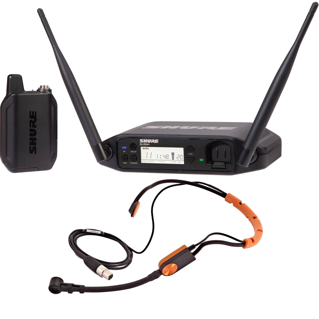 Shure GLXD14+ SM31 Headset wireless (2,4 + 5,8 GHz)