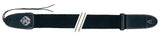 Fire & Stone Nylon Edition tracolla per chitarra, intrecciata, nera, estremità da 5 mm