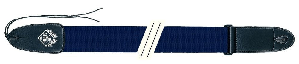 Fire & Stone Nylon Edition tracolla per chitarra, intrecciata, blu, estremità da 5 mm