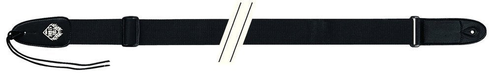 Fire & Stone Nylon Edition tracolla per chitarra, nera, estremità da 3 mm