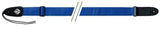 Tracolla per chitarra Fire & Stone Nylon Edition, blu, estremità da 3 mm