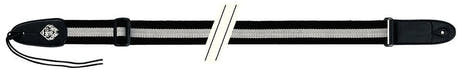 Fire & Stone Cotton-Edition tracolla per chitarra in cotone, nera/bianca