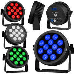 Light4Me Cree Alu Quad Par 12 LED PAR Proiettore 12x12W RGBW