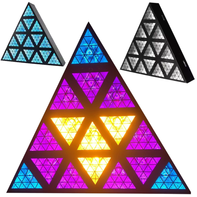 LIGHT4ME TRIANGIS LED effetto luminoso 64x2W RGBA a asse
