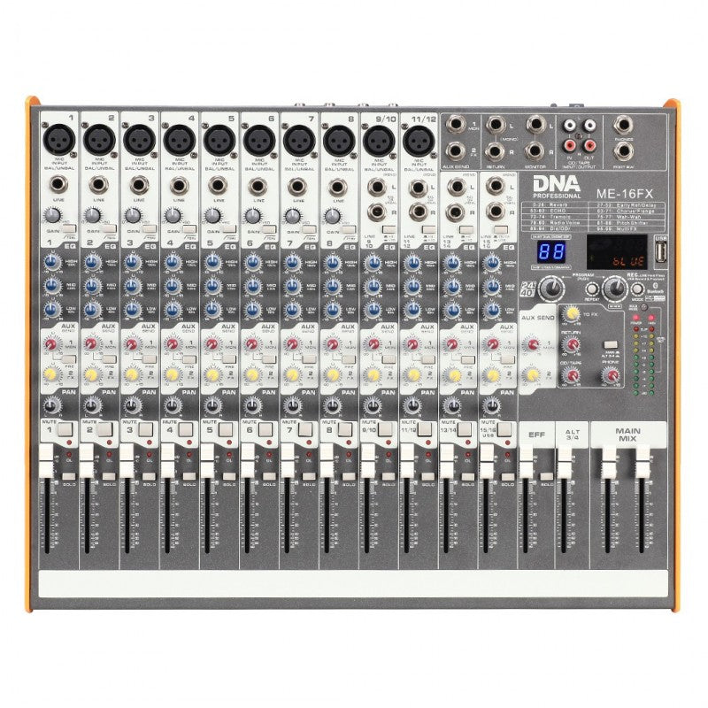 DNA ME-16FX Mixer a 16 canali con Bluetooth & USB