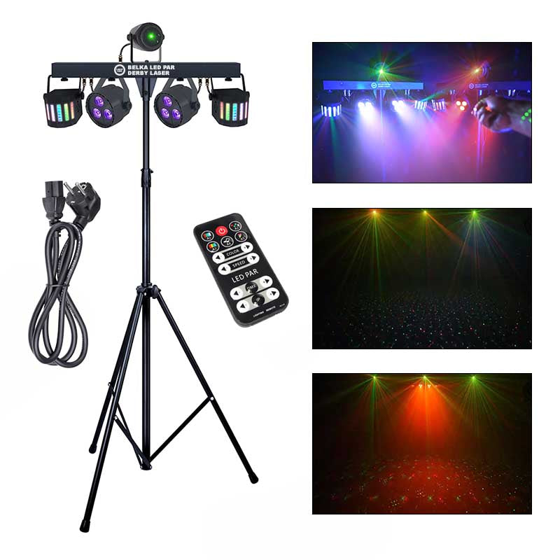 Light4Me T-Bar Par LED Derby Laser MultiBar