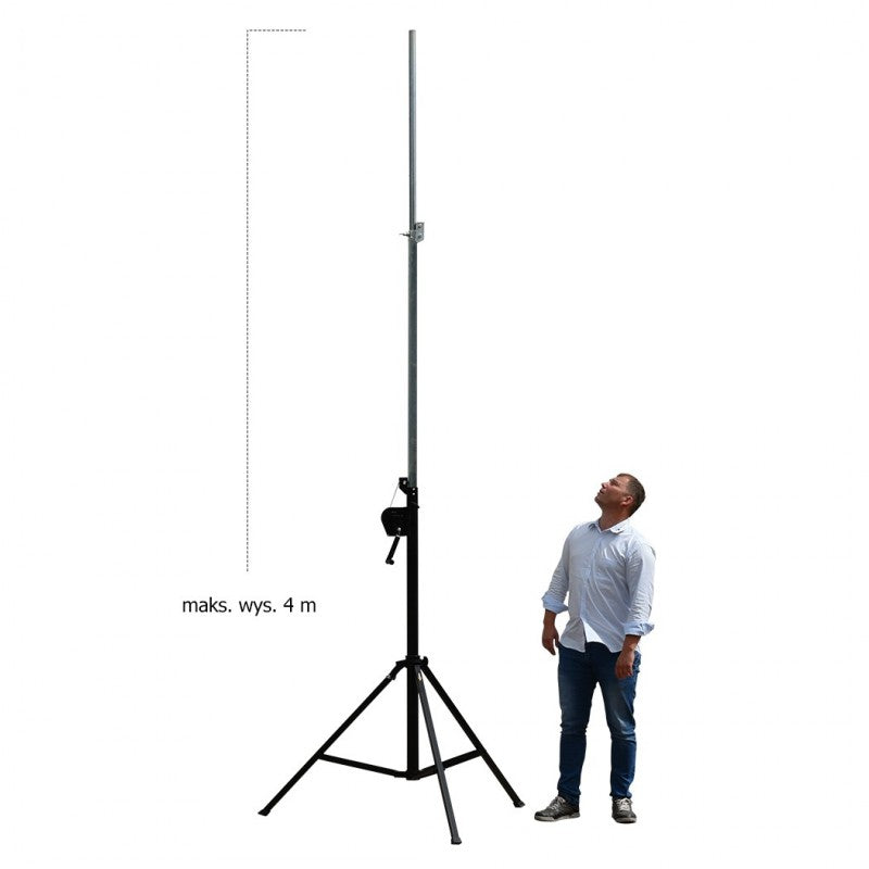 Wind-up stativ 4m (80 kg)