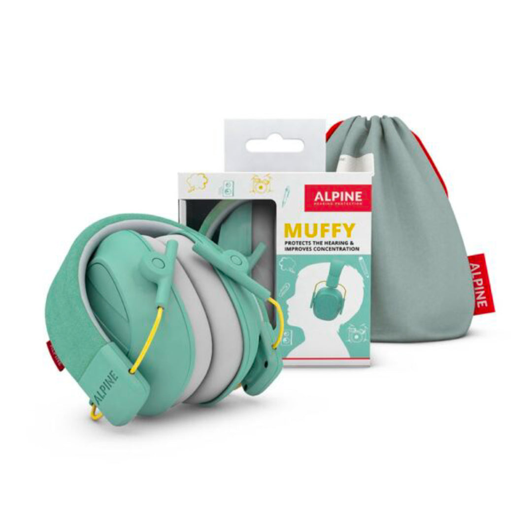 Alpine Muffy Mk2 Cuffie antirumore per bambini (Verde menta)