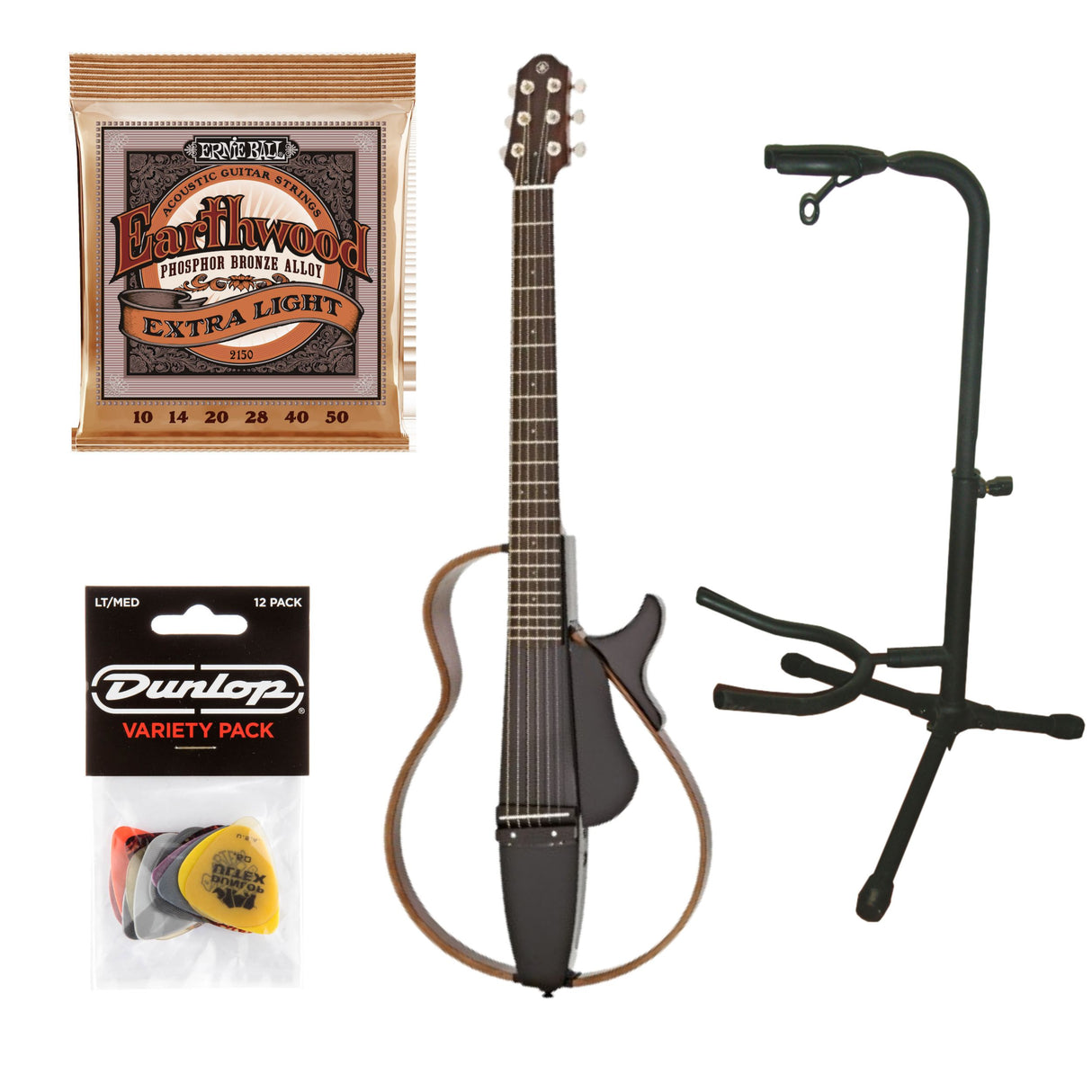 Yamaha SLG200S Silent Startpakke (Translucent Black)