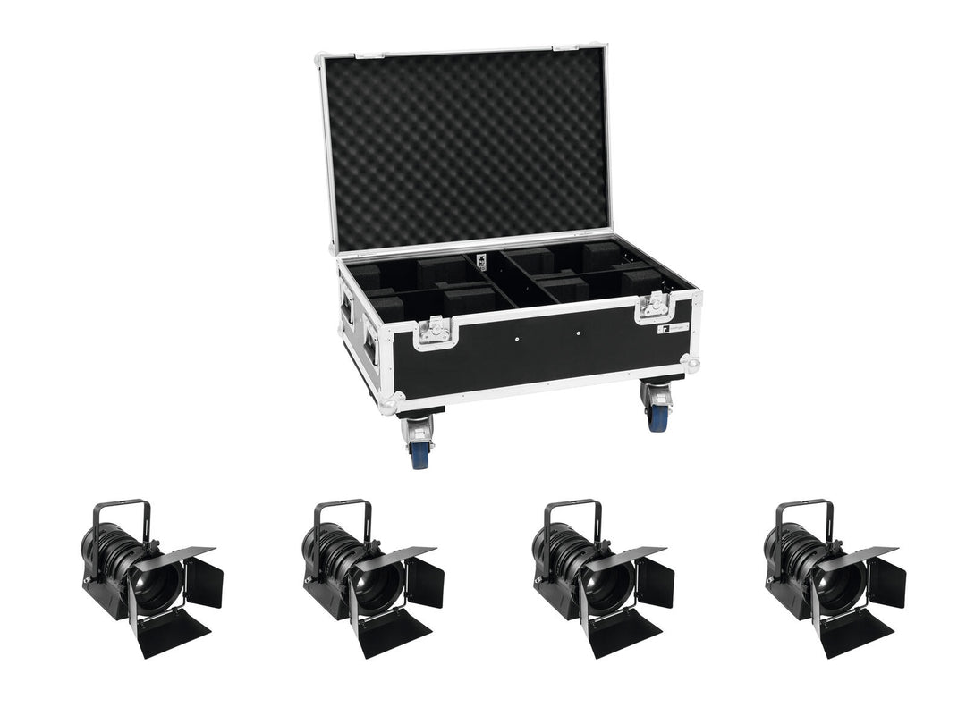 EUROLITE Set 4x LED THA-40PC bk + Custodia