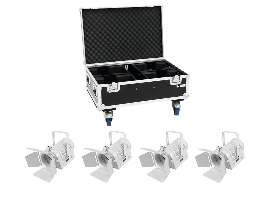 EUROLITE Set 4x LED THA-40PC wh + Custodia