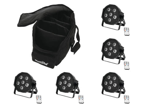 EUROLITE Set 5x LED SLS-603 + Borsa morbida