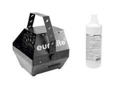 EUROLITE set B-100 Macchina per bolle black DMX + liquido per bolle 1l