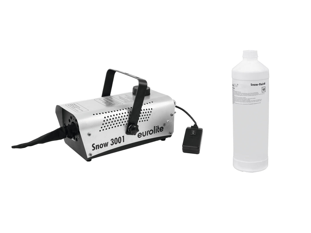EUROLITE Set Snow 3001 Macchina della neve + Liquido neve 1l
