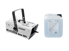 EUROLITE Set Snow 5001 macchina per neve + liquido neve 5l