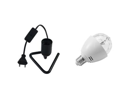 EUROLITE Set LED BC-1 RGB + Base triangolare nera