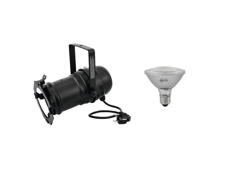 EUROLITE Set faretto PAR-30 bk + PAR-30 230V SMD 11W E-27 LED 3000K