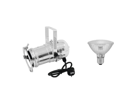 EUROLITE Set PAR-30 Spot argento + PAR-30 230V SMD 11W E-27 LED 6500K