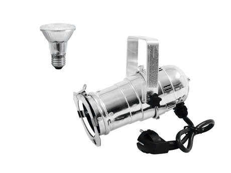 EUROLITE Set PAR-20 Spot silenzioso + PAR-20 230V SMD 6W E-27 LED 3000K