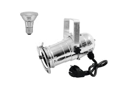 EUROLITE Set PAR-20 Faretto argento + PAR-20 230V SMD 6W E-27 LED 6500K