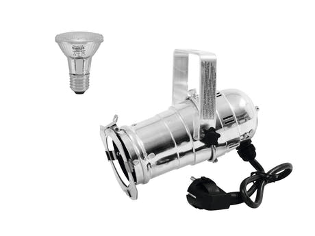EUROLITE Set PAR-20 Faretto argento + PAR-20 230V SMD 6W E-27 LED 6500K