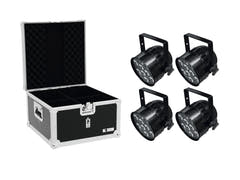 EUROLITE Set 4x LED PAR-56 HCL Short bk + custodia EPS