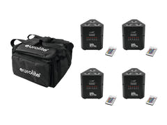 Set EUROLITE 4x AKKU TL-3 QuickDMX + Soft Bag