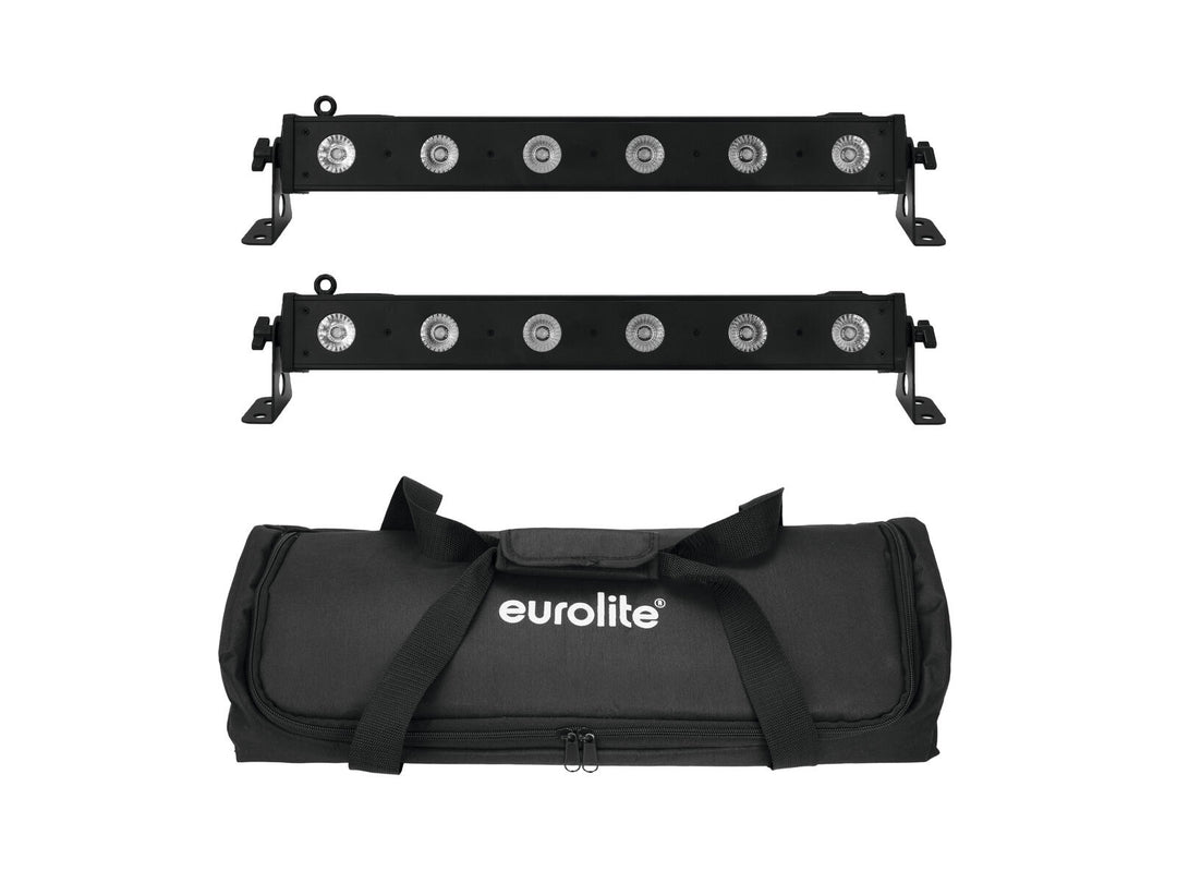 EUROLITE Set 2x BARRE LED-6 QCL RGBW + Soft Bag