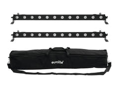EUROLITE Set 2x LED BAR-12 QCL RGBW + Borsa morbida