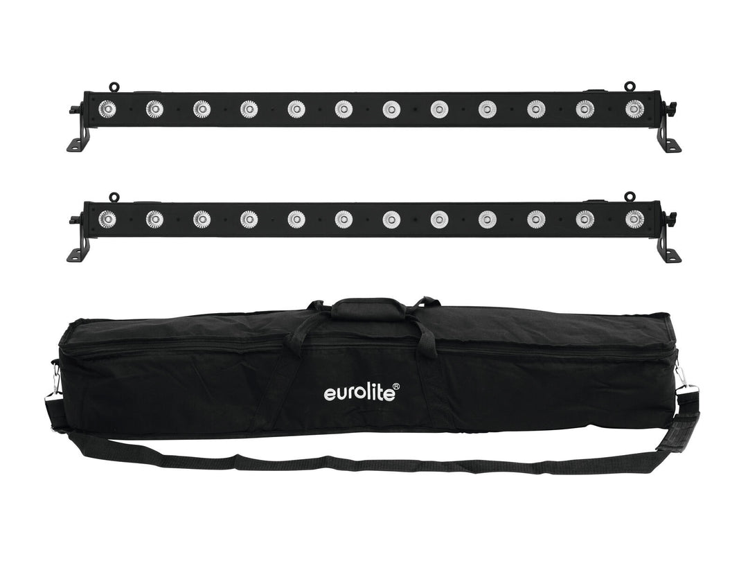 EUROLITE Set 2x LED BAR-12 QCL RGBW + Borsa morbida