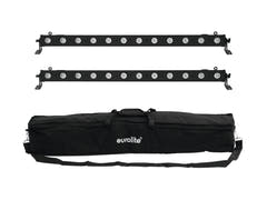 EUROLITE Set 2x LED BAR-12 QCL RGBA + Borsa morbida