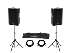 OMNITRONIC Set 2x XKB-215A + Stand per diffusori MOVE MK2