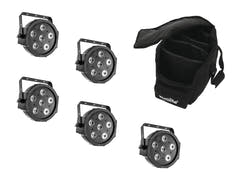 EUROLITE Set 5x LED SLS-6 TCL Spot + Borsa morbida
